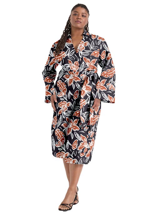 Midi Wrap Dress (Plus Available)