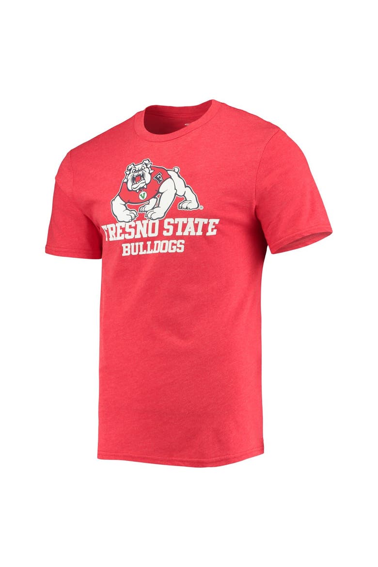 Men's Concepts Sport Heathered Charcoal/Red Fresno State Bulldogs Meter T-Shirt & Pants Sleep Set, Alternate, color, Heather Charcoal