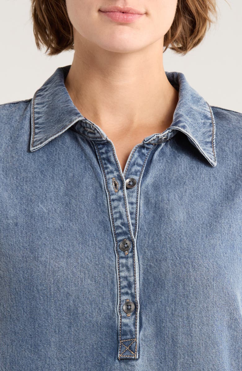 Splendid Sterling Denim Shirtdress, Alternate, color, Indigo