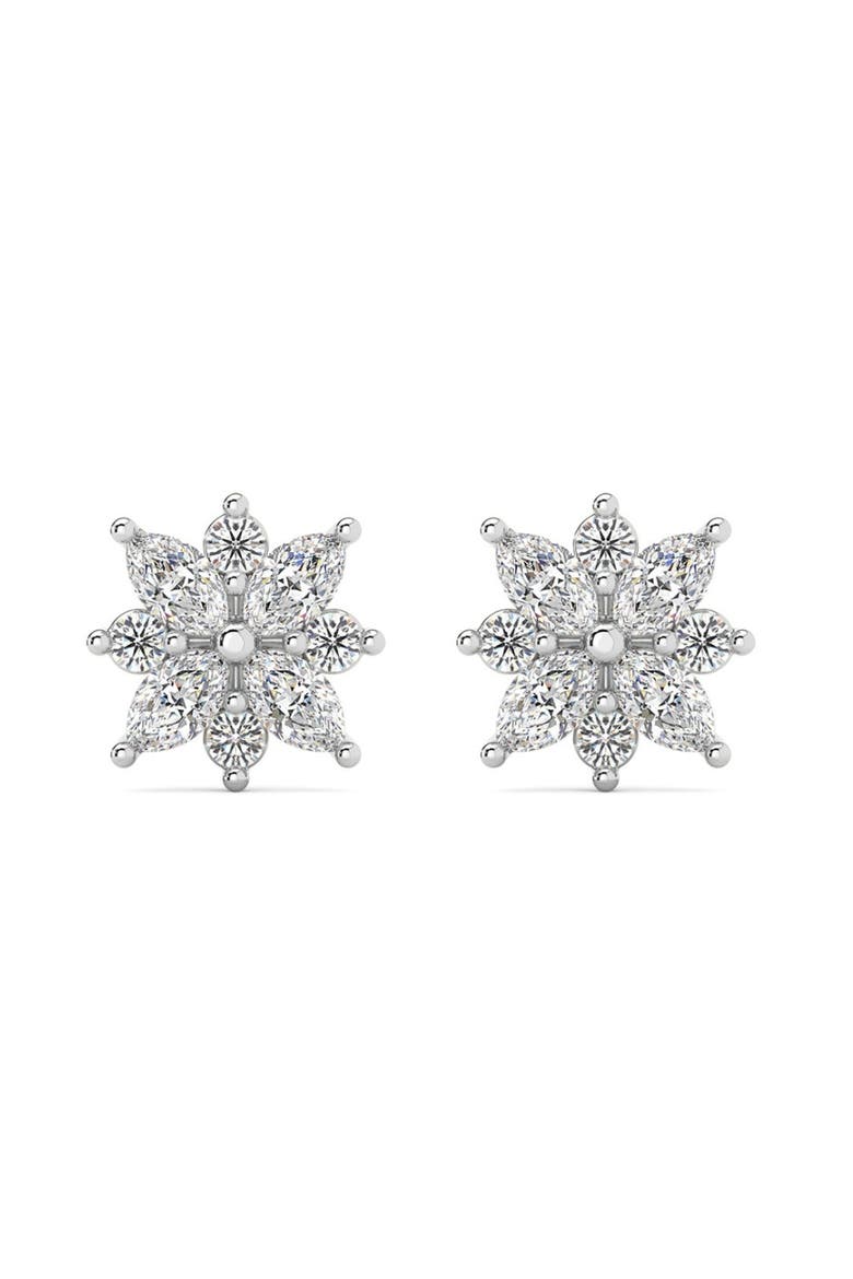 1/2Ct Marquise Star Diamond Earrings 14k Gold Earrings Lab Grown, Main, color, 14k White Gold