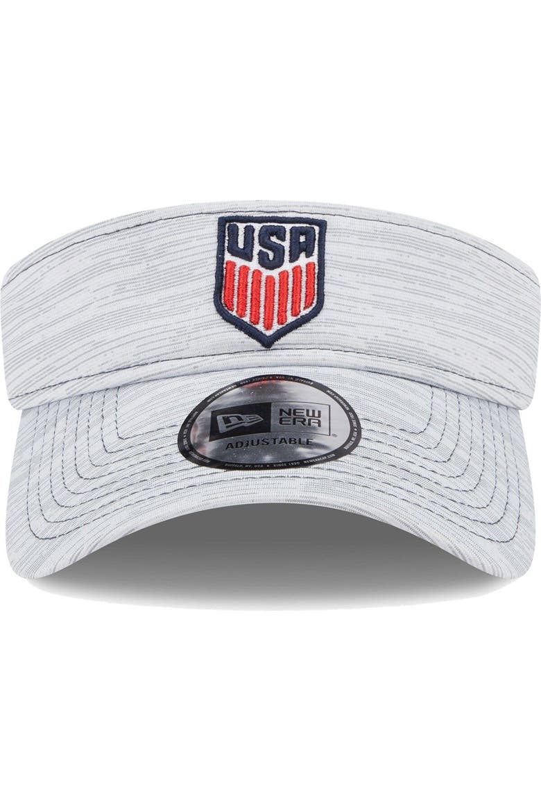 Men's New Era Gray USMNT Adjustable Visor, Alternate, color, Gray