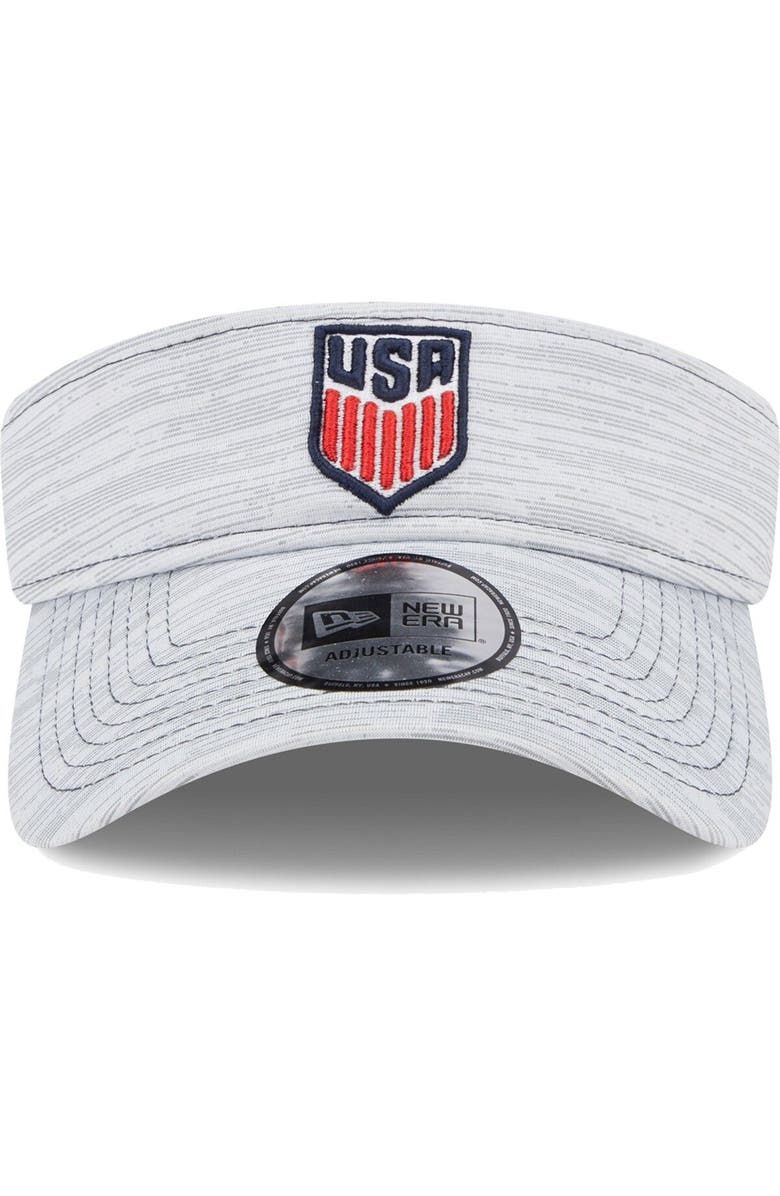 New Era Men's New Era Gray USMNT Adjustable Visor, Alternate, color, 