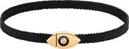 Karma and Luck Infinite Success Men's Evil Eye Black String Bracelet