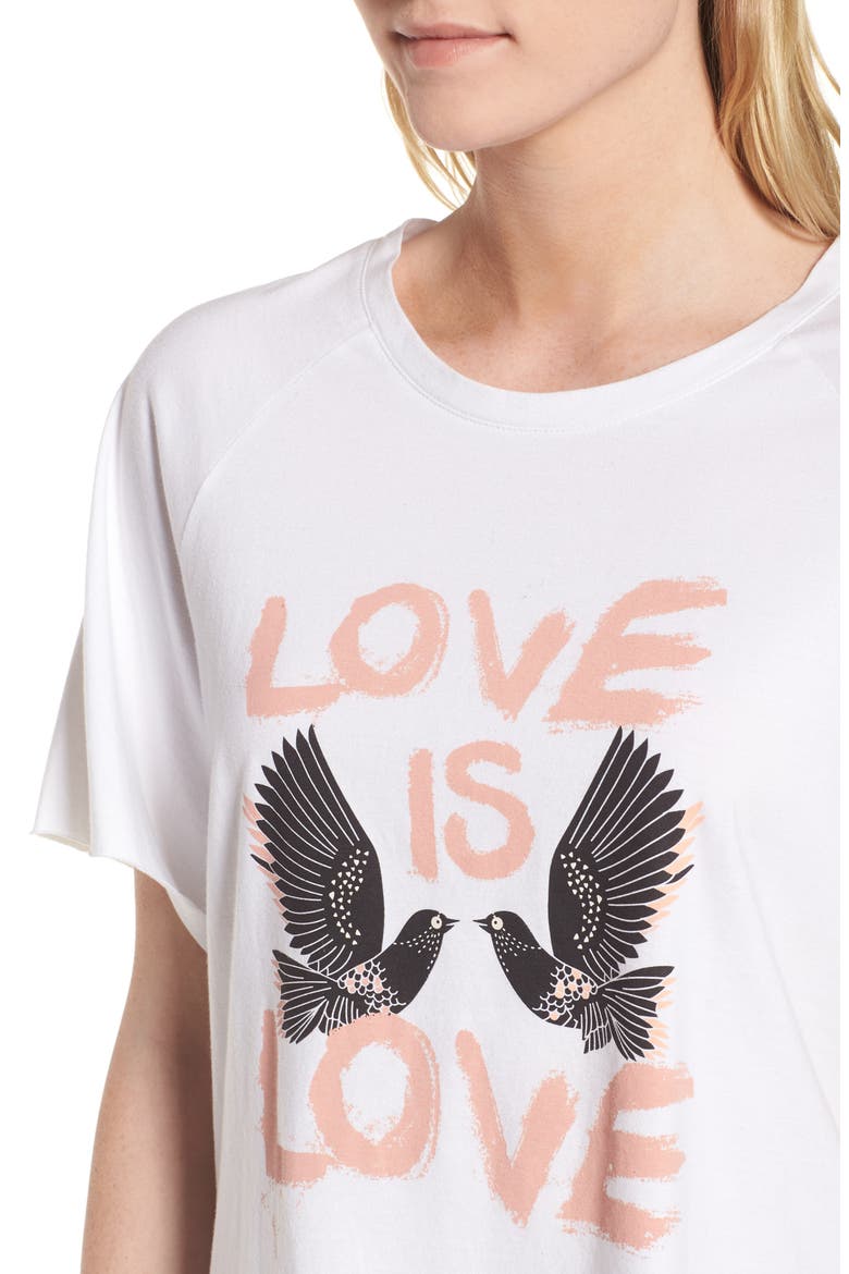 Love Birds Lombardo Tee, Alternate, color, WHITE/ MULTI