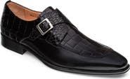 Mezlan Leather Monk Strap Shoe