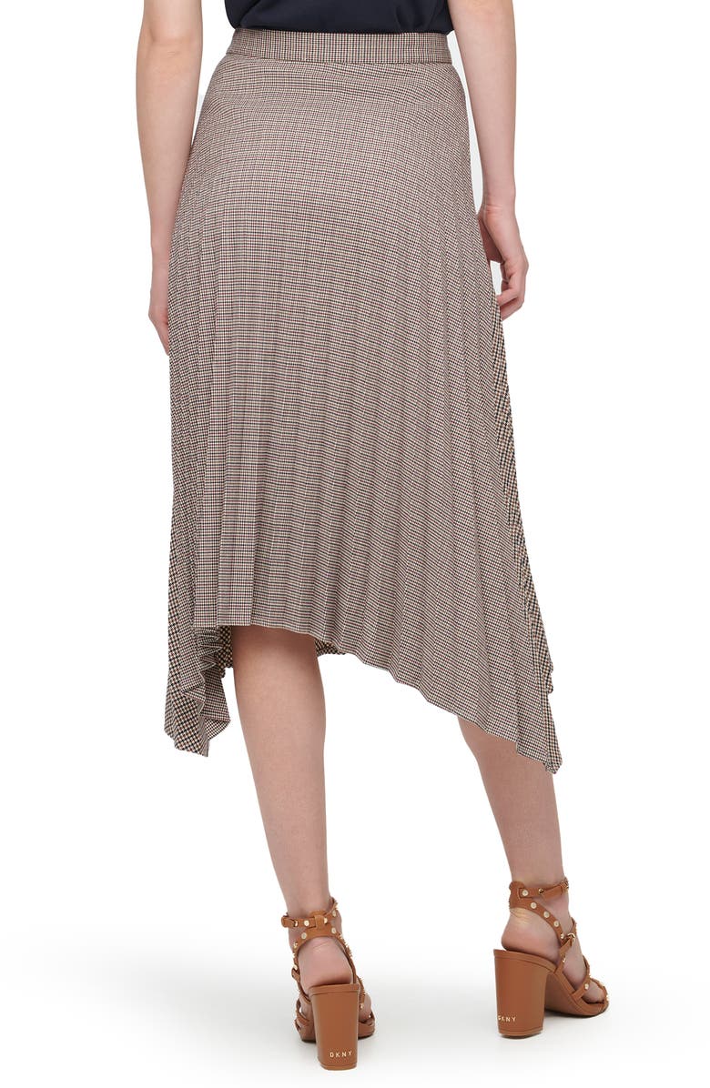 DKNY Asymmetric Houndstooth Skirt, Alternate, color, 