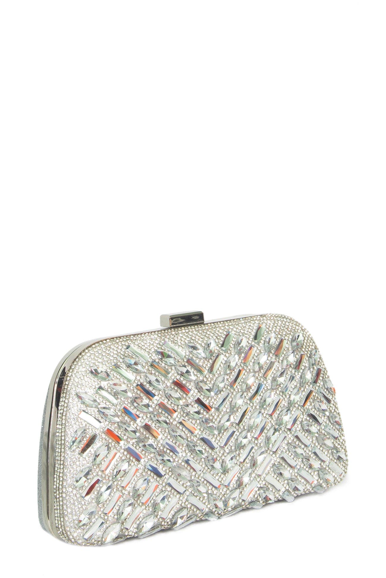 Luna Clutch, Alternate, color, SILVER