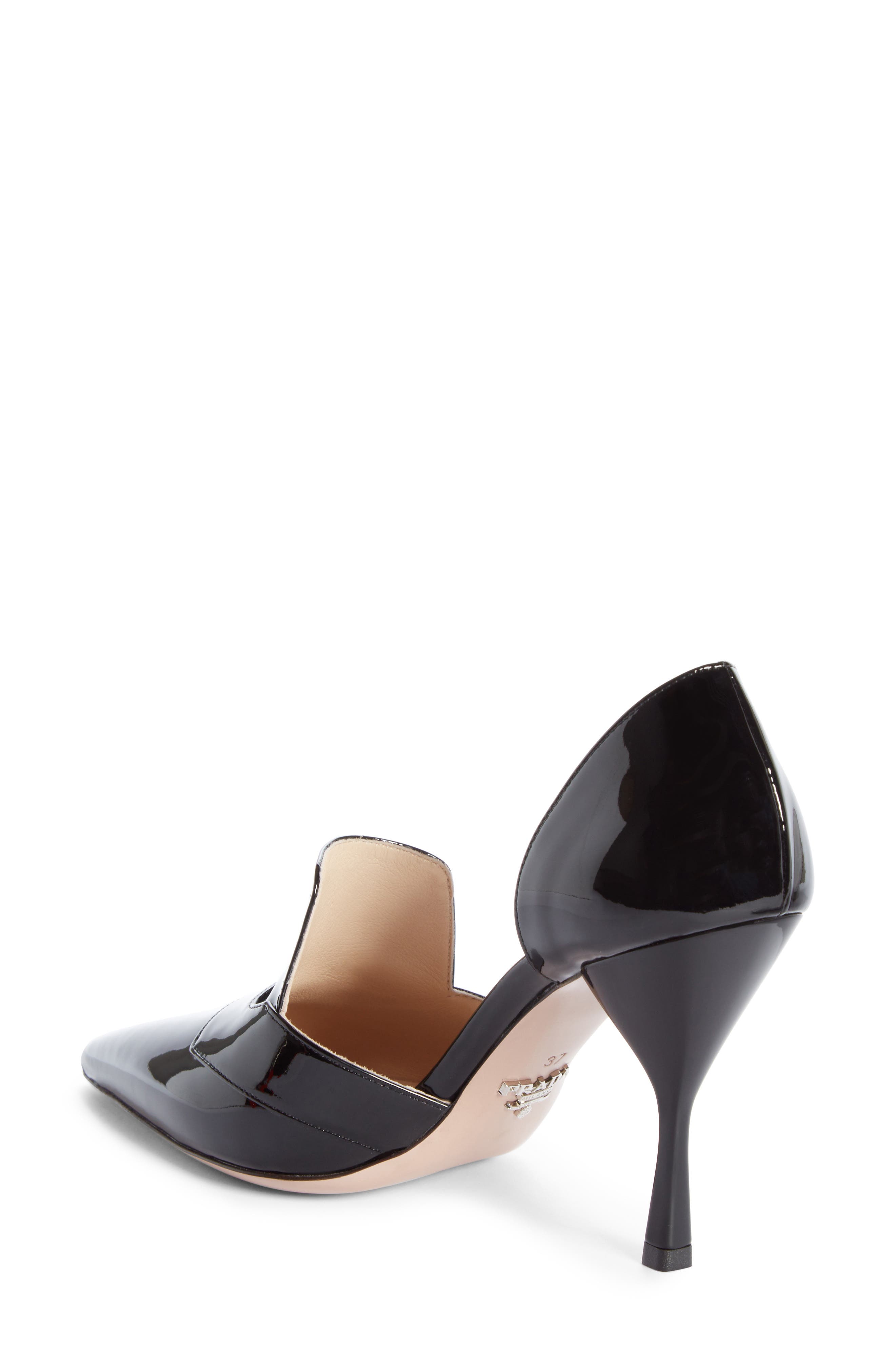 Prada Prade Open Side Loafer Pump, Alternate, color, 