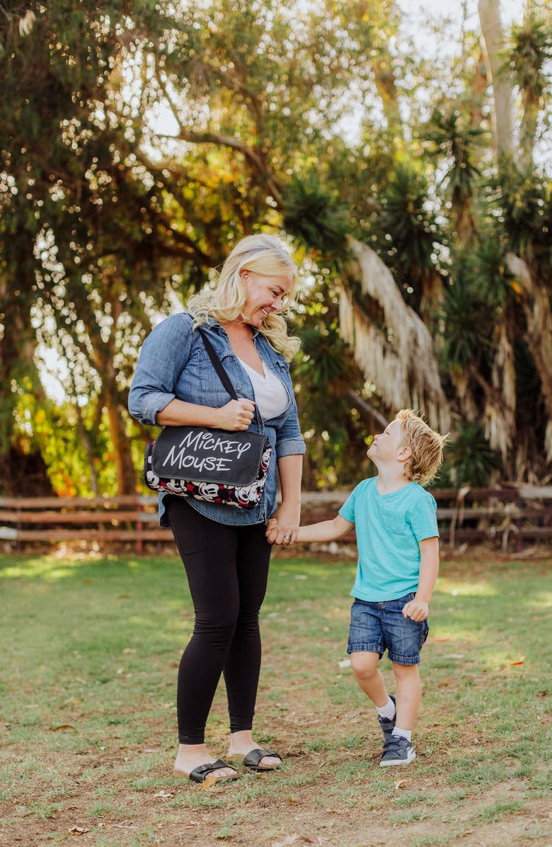 Picnic Time x Disney Mickey Mouse Outdoor Picnic Blanket Tote, Alternate, color, Red