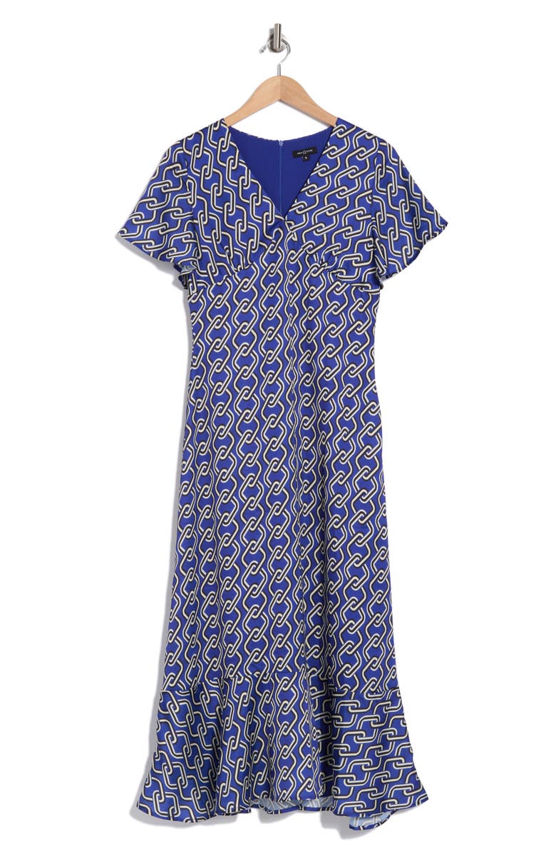AREA STARS Trina Short Sleeve Maxi Dress, Alternate, color, 