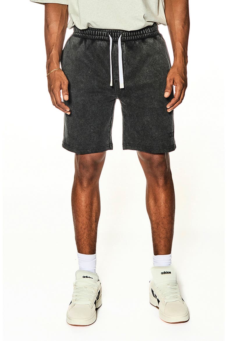 The 00:00 Essentials Fleece Track Shorts, Main, color, VINTAGE BLACK