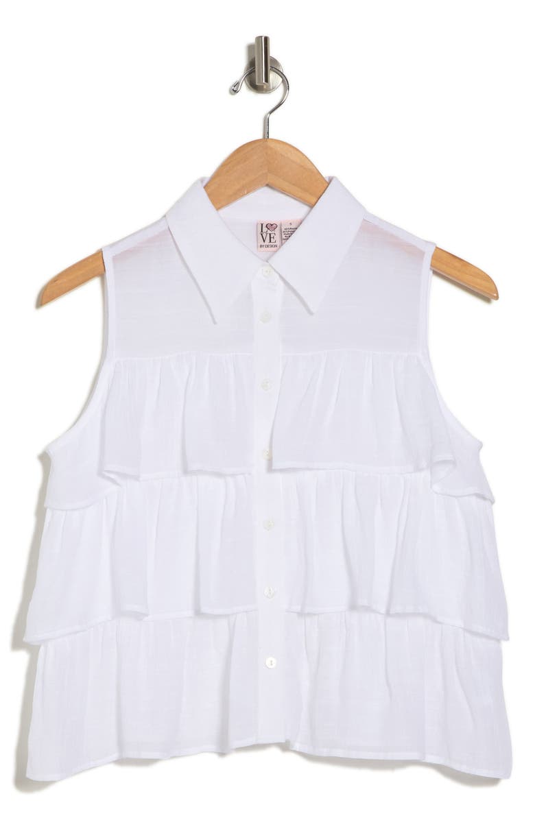 BY DESIGN Aurora Sleeveless Tiered Top, Alternate, color, 