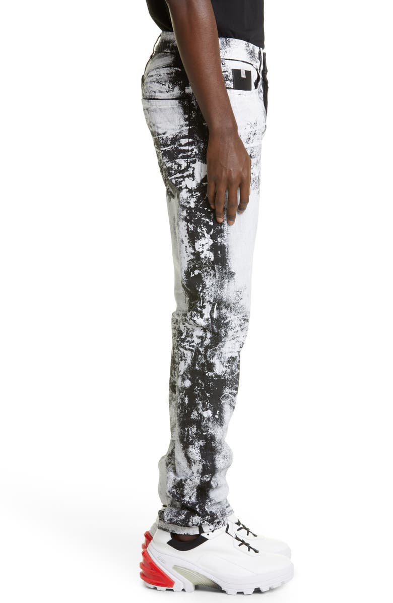 1017 ALYX 9SM Painted Stretch Denim Skinny Jeans, Alternate, color, 
