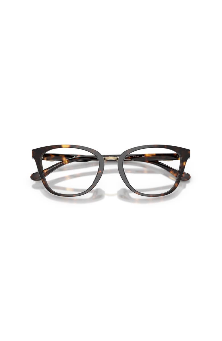 COACH 50mm Square optical glasses, Alternate, color, Tortoise