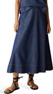 Eileen Fisher Organic Cotton Denim Skirt