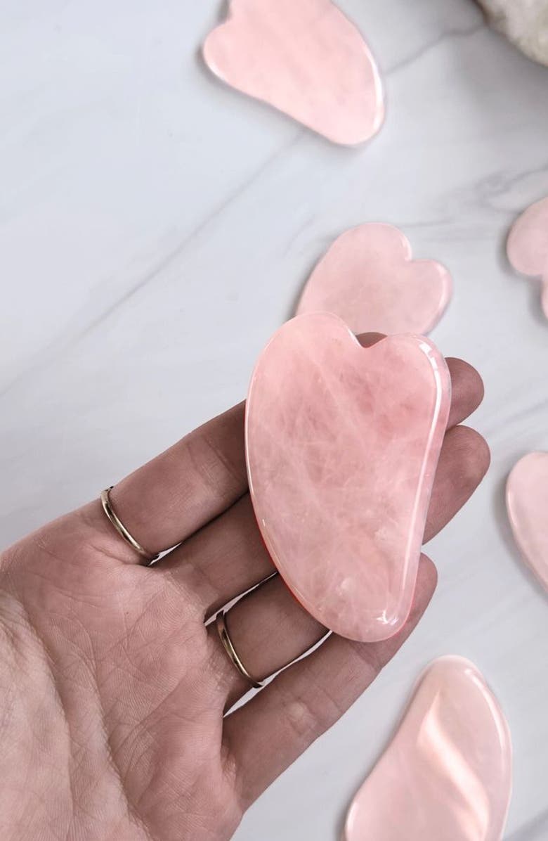 Humanist Beauty Gua Sha Tool, Alternate, color, Rose Quartz