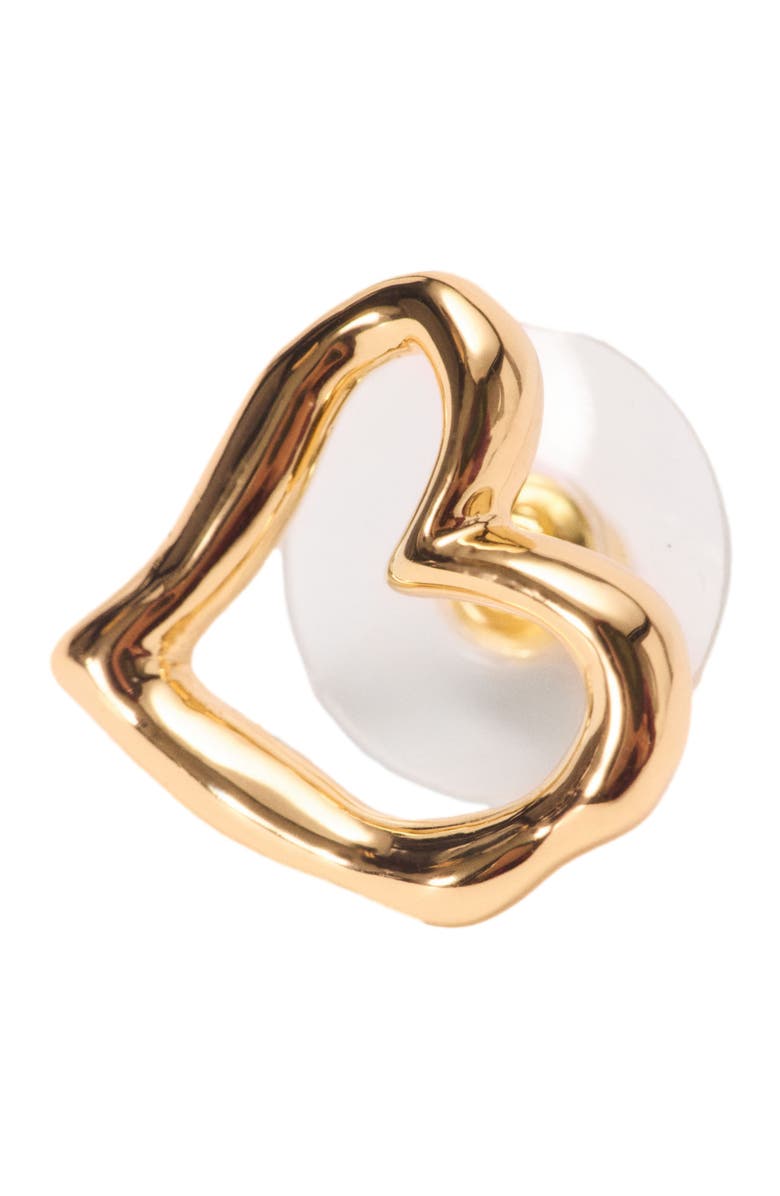 maje Asymmetric heart earrings, Alternate, color,