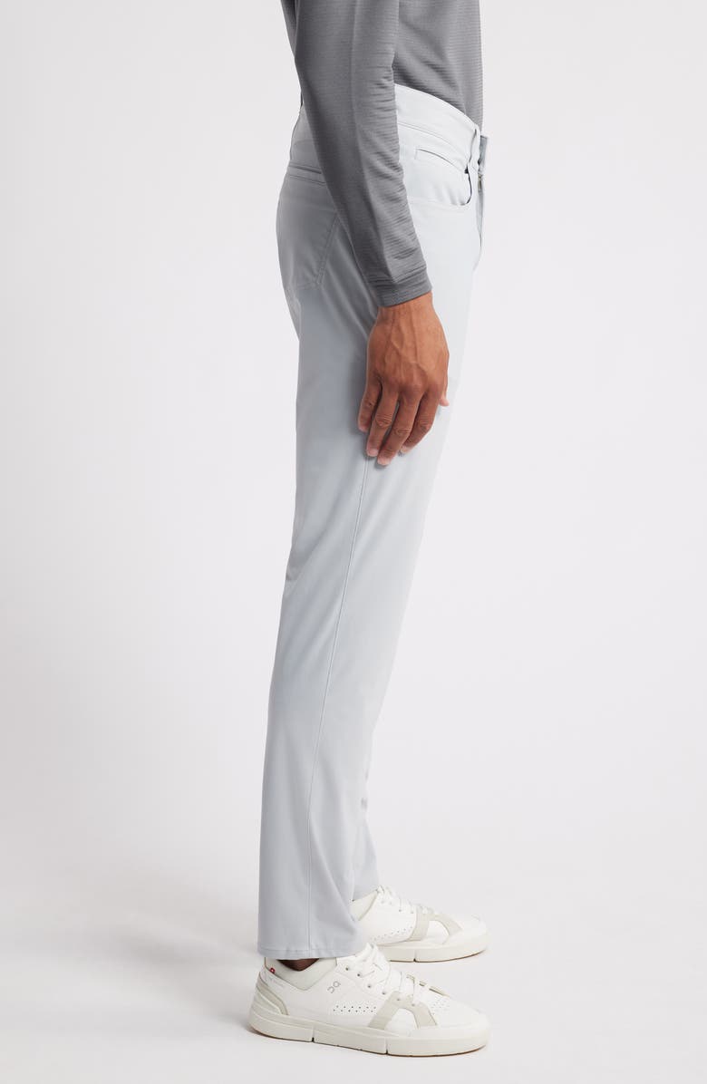 Peter Millar Bingham Tailored Fit Performance Knit Pants, Alternate, color, British Grey