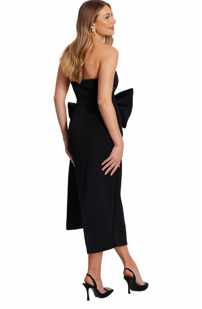 QUIZ Strapless Bow Detail Maxi Dress, Alternate, color, 