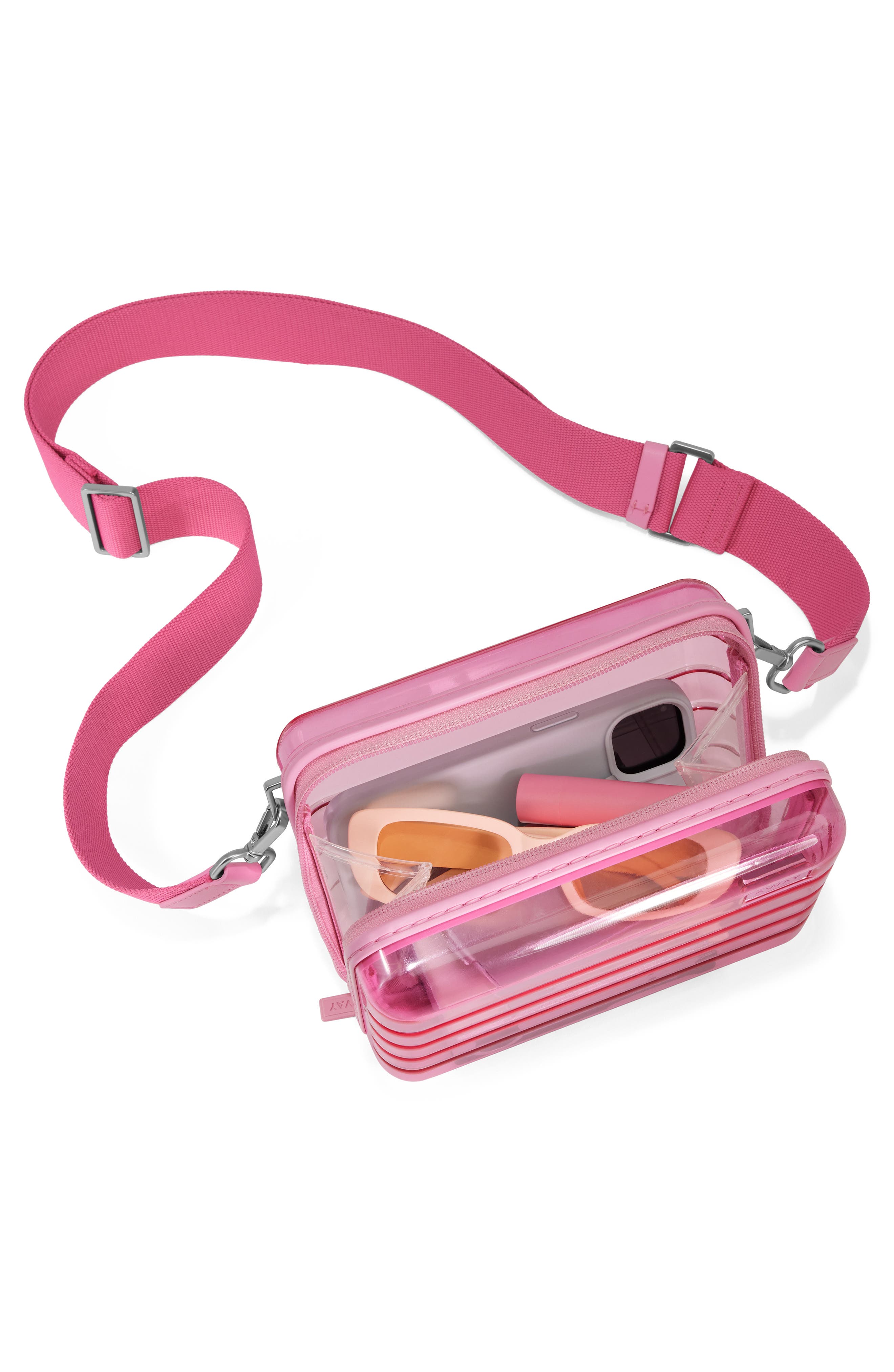 The Stadium Bag, Alternate, color, TRANSLUCENT PINK