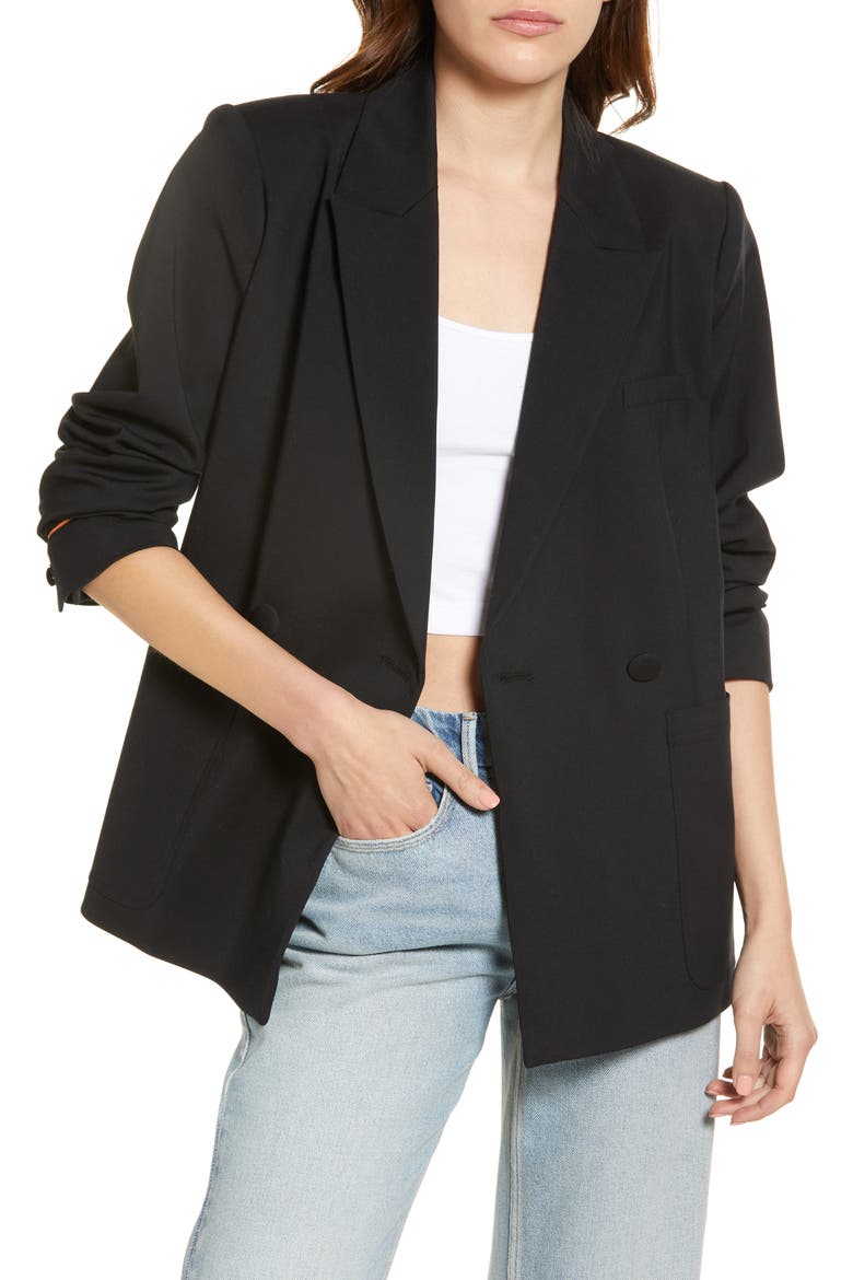 Unisex Blazer, Main, color, BLACK001