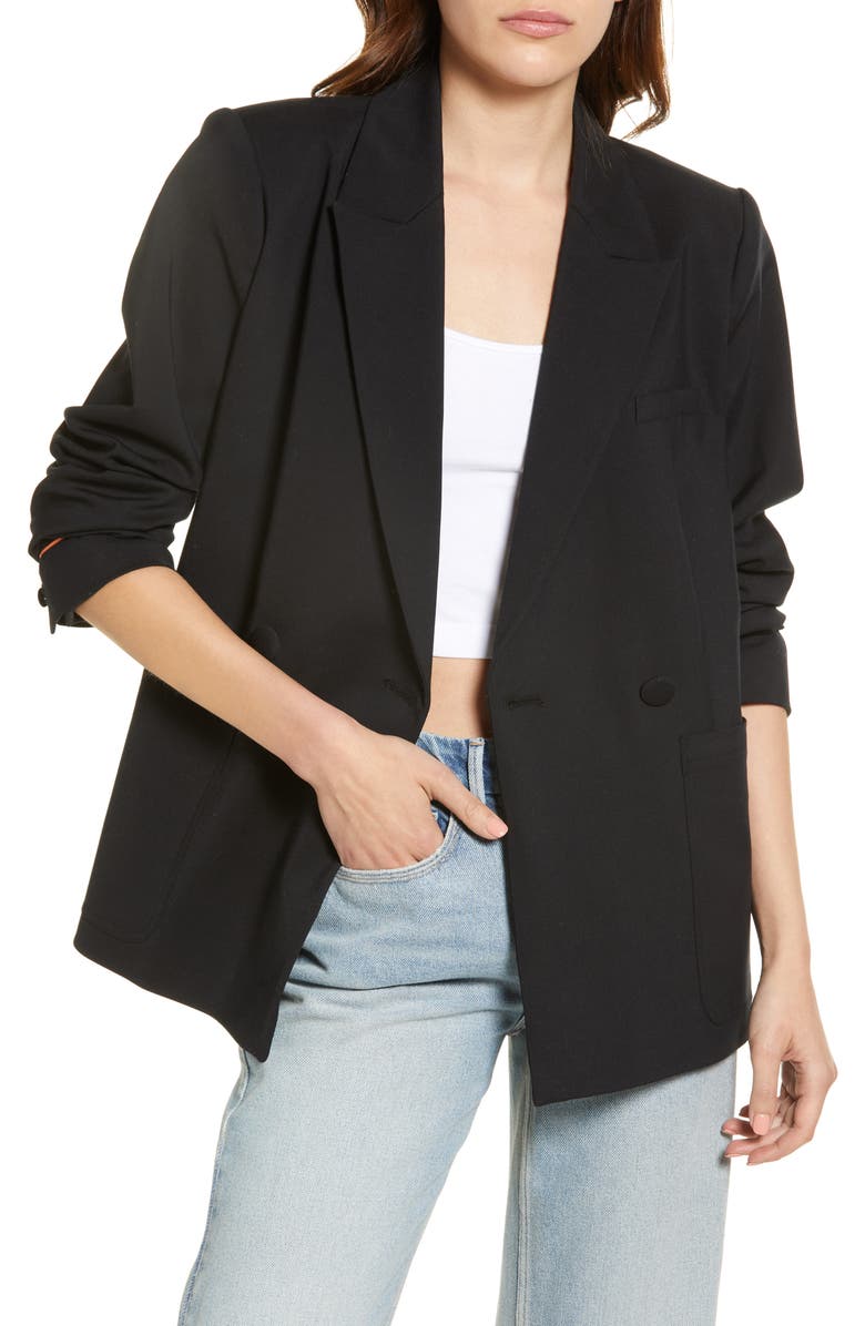 Good American Unisex Blazer, Main, color,