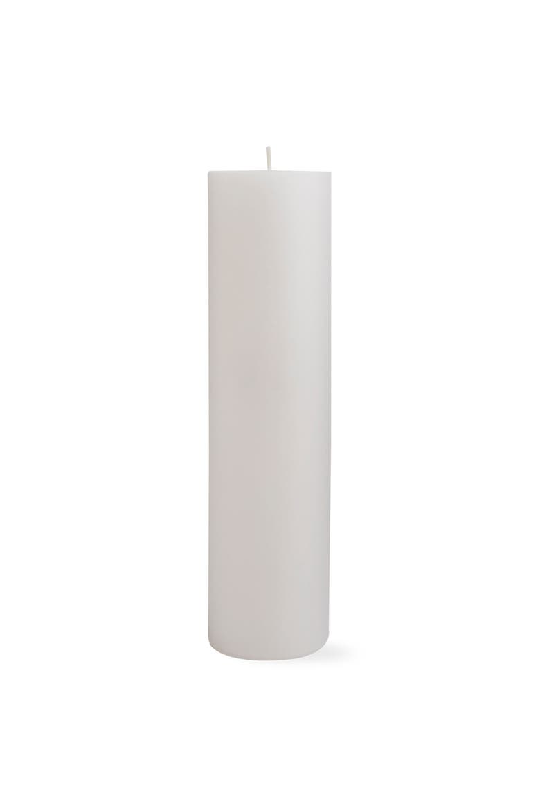 Chapel White Pillar Candle Unscented Long Burning Set of 2, Alternate, color, White