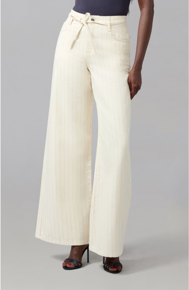 Lola Denim Milan Ultra High Rise Wide Leg Jeans, Main, color, Silver Lining