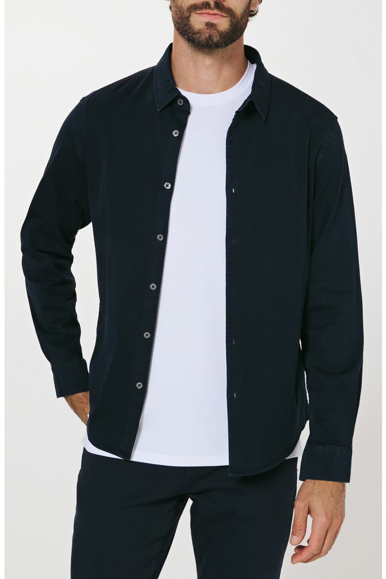 Bozeman Stretch Denim Button-Up Shirt, Main, color, OCEAN