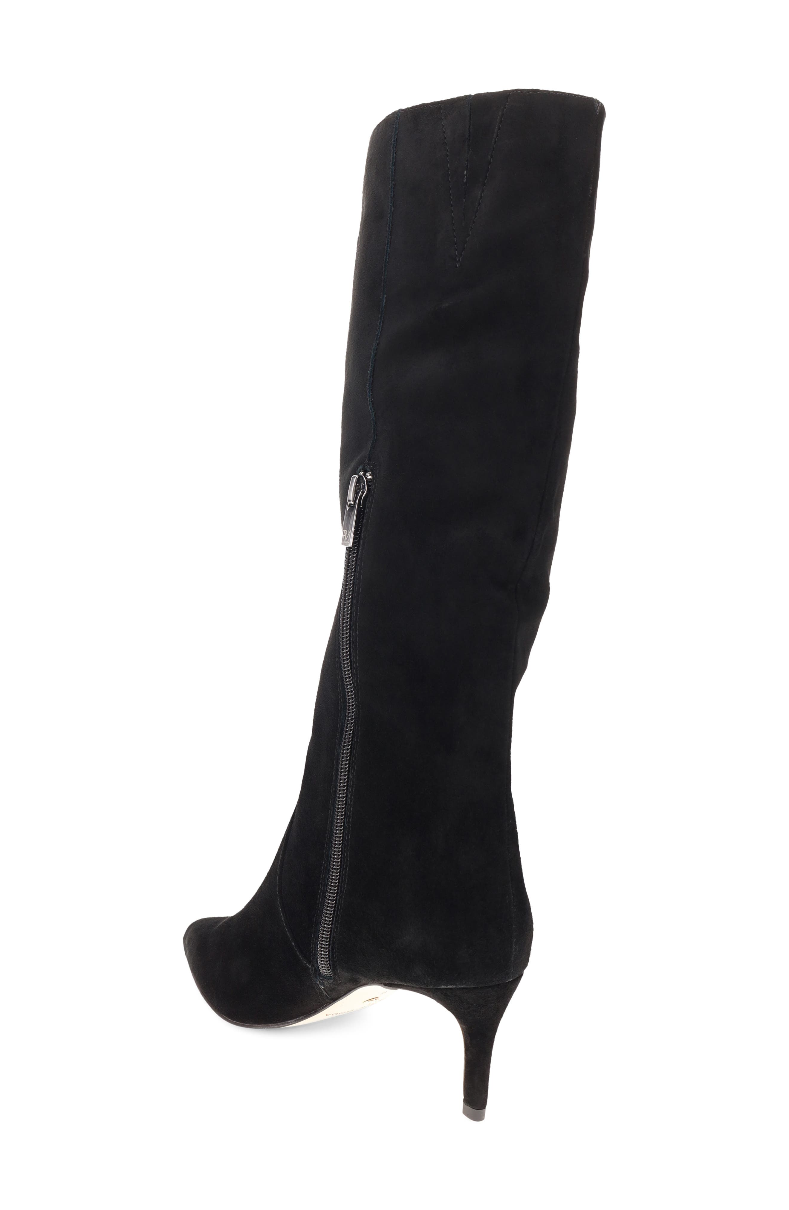 Ravina Leather Tall Boot, Alternate, color, BLACK