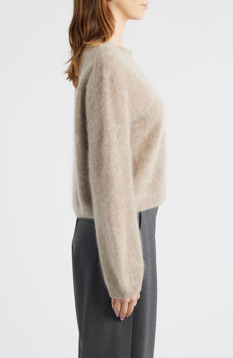 COS Brushed Cashmere Cardigan, Alternate, color, Beige Medium Dusty