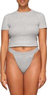 SKIMS Stretch Cotton Rib T-Shirt