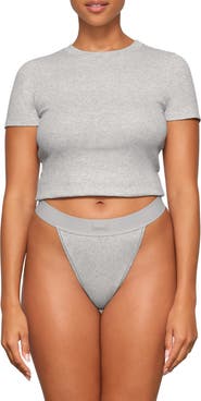 SKIMS Stretch Cotton Rib T-Shirt