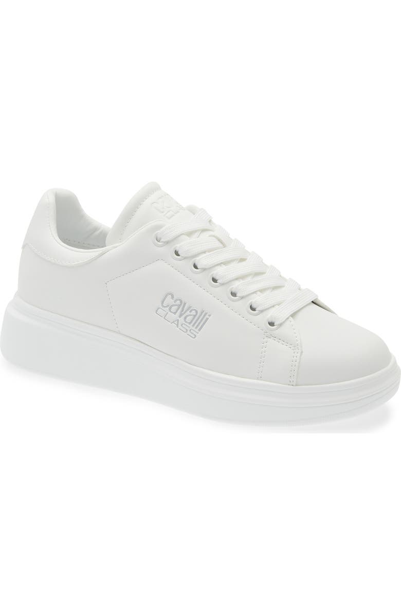 Roberto Cavalli Low Top Sneaker, Main, color, White