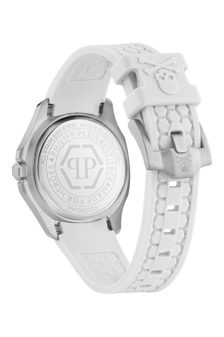 Spectre Silicone Strap Watch, 38mm x 45mm, Alternate, color, IP STAINLESS STEEL