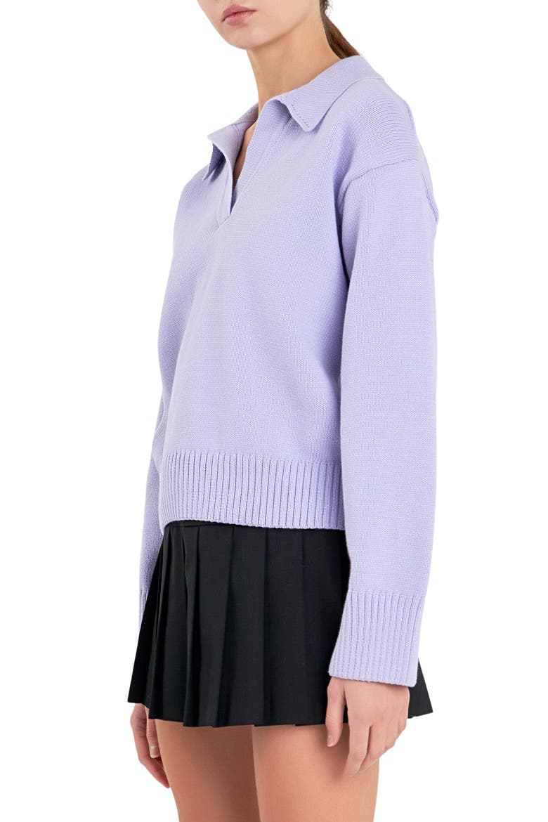 Rib Sweater, Alternate, color, LILAC