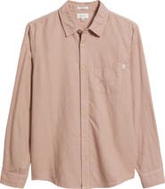 AG Wesley Linen & Cotton Button-Up Shirt