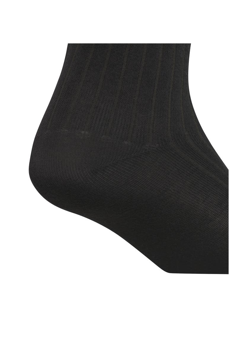 Gender Inclusive Originals Trefoil Rib Crew Socks, Alternate, color, BLACK/ GREY
