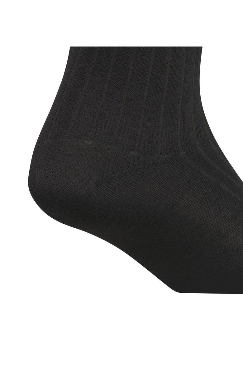 adidas Gender Inclusive Originals Trefoil Rib Crew Socks, Alternate, color, Black/ Grey