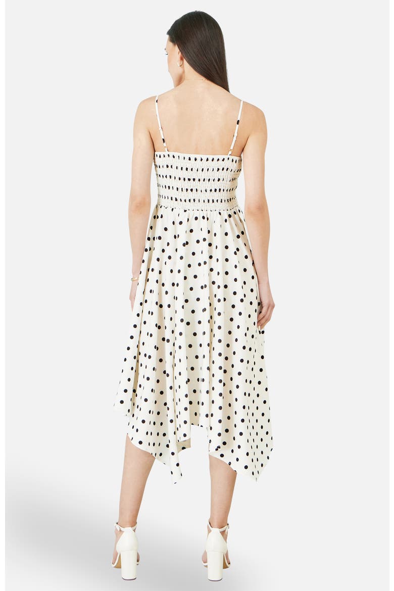 Square Neck Hankerchief Hem Dress, Alternate, color, White