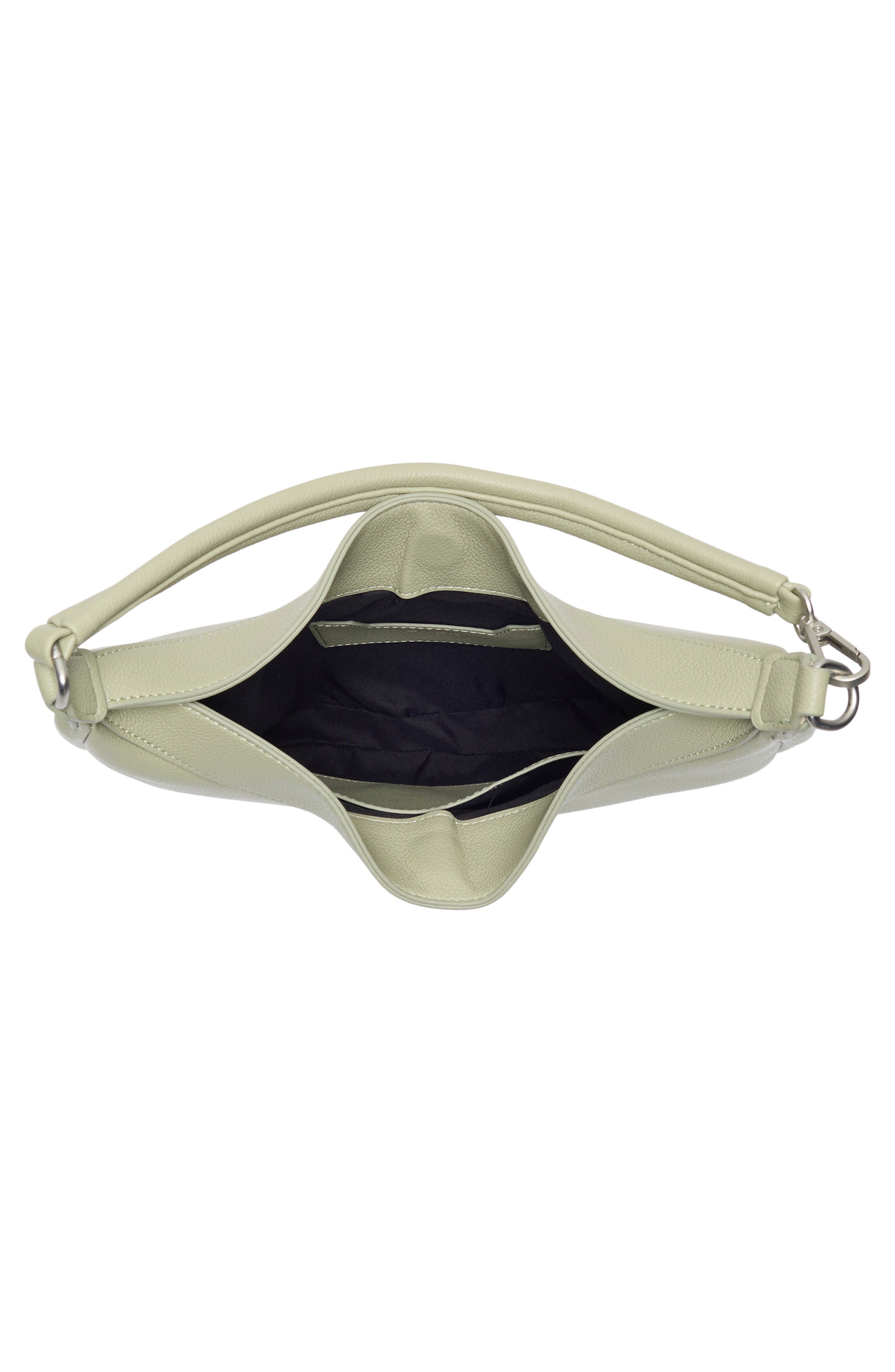 Convertible Faux Leather Shoulder Bag, Alternate, color, EUCALYPTUS