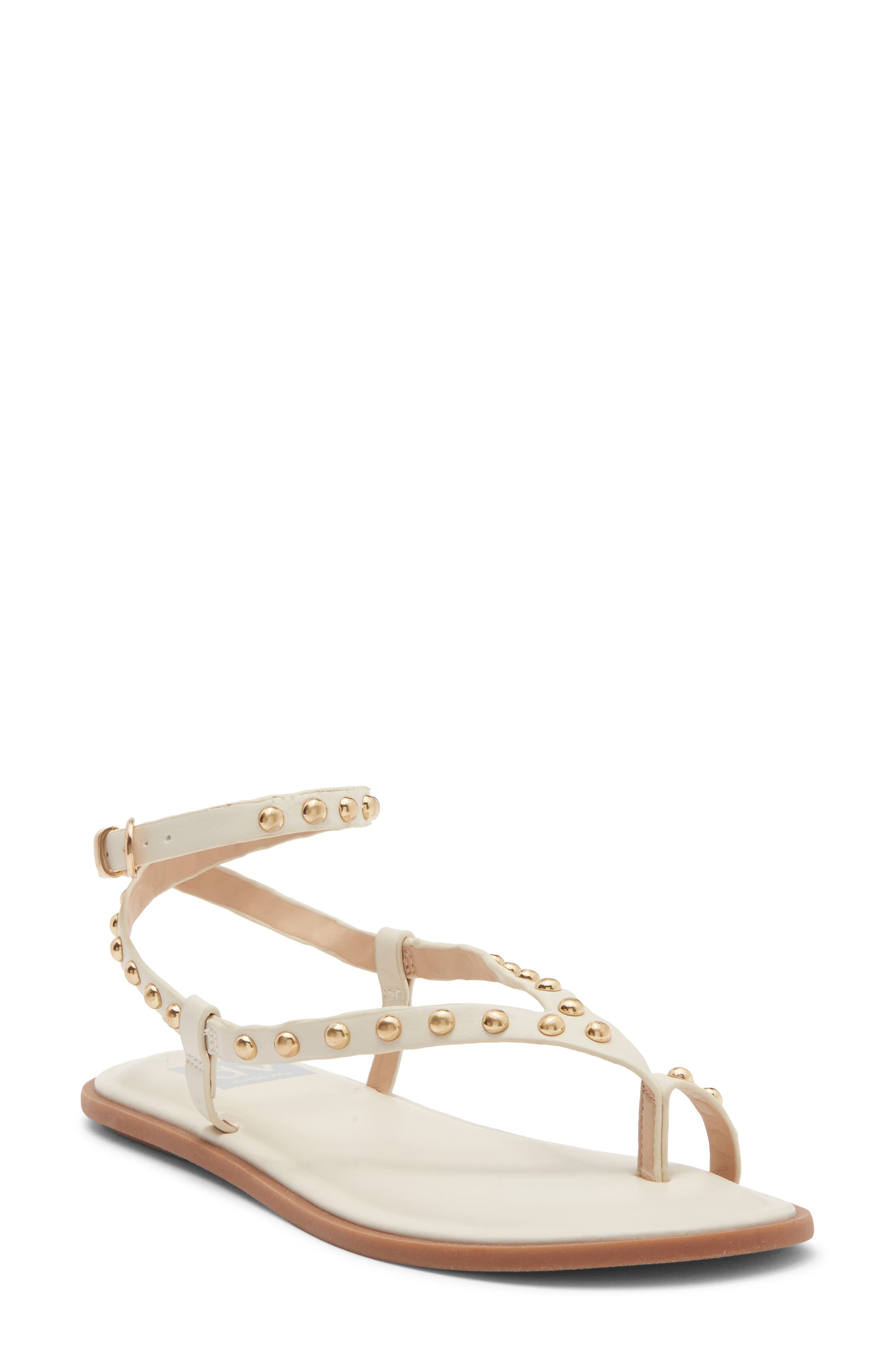 Olynn Stud Sandal, Main, color, IVORY
