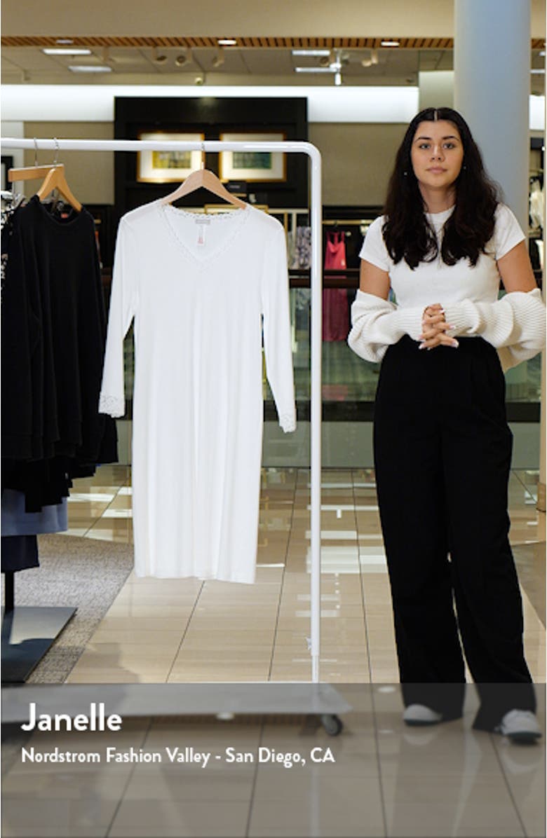 Moments V-Neck Cotton Nightgown, sales video thumbnail