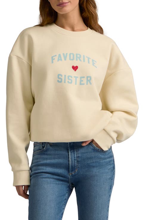 Favorite Sister Graphic Sweatshirt