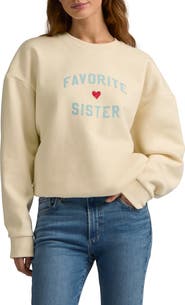 Favorite Daughter Favorite Sister Graphic Sweatshirt