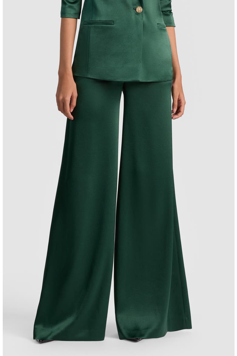Nessi High Waist Wide Leg Pants, Main, color, GREEN MYSTIQUE