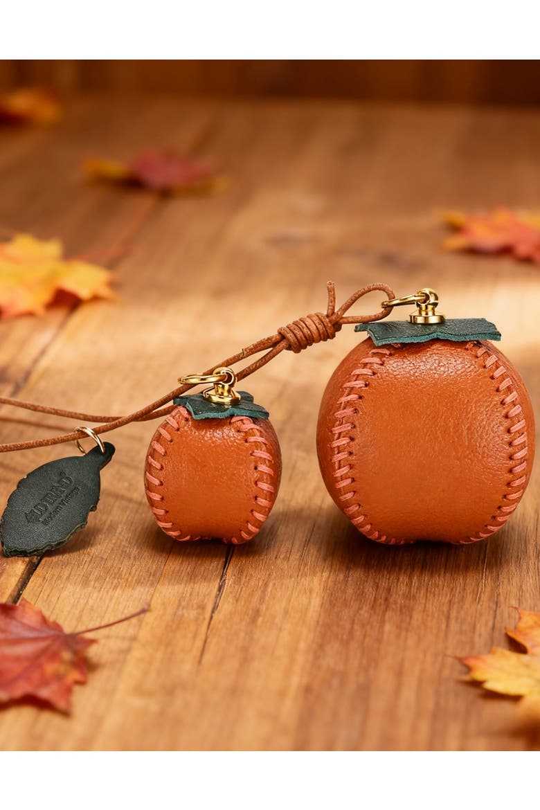 Persi Genuine Leather Botanical Fruit Charm, Alternate, color, Terra Cotta