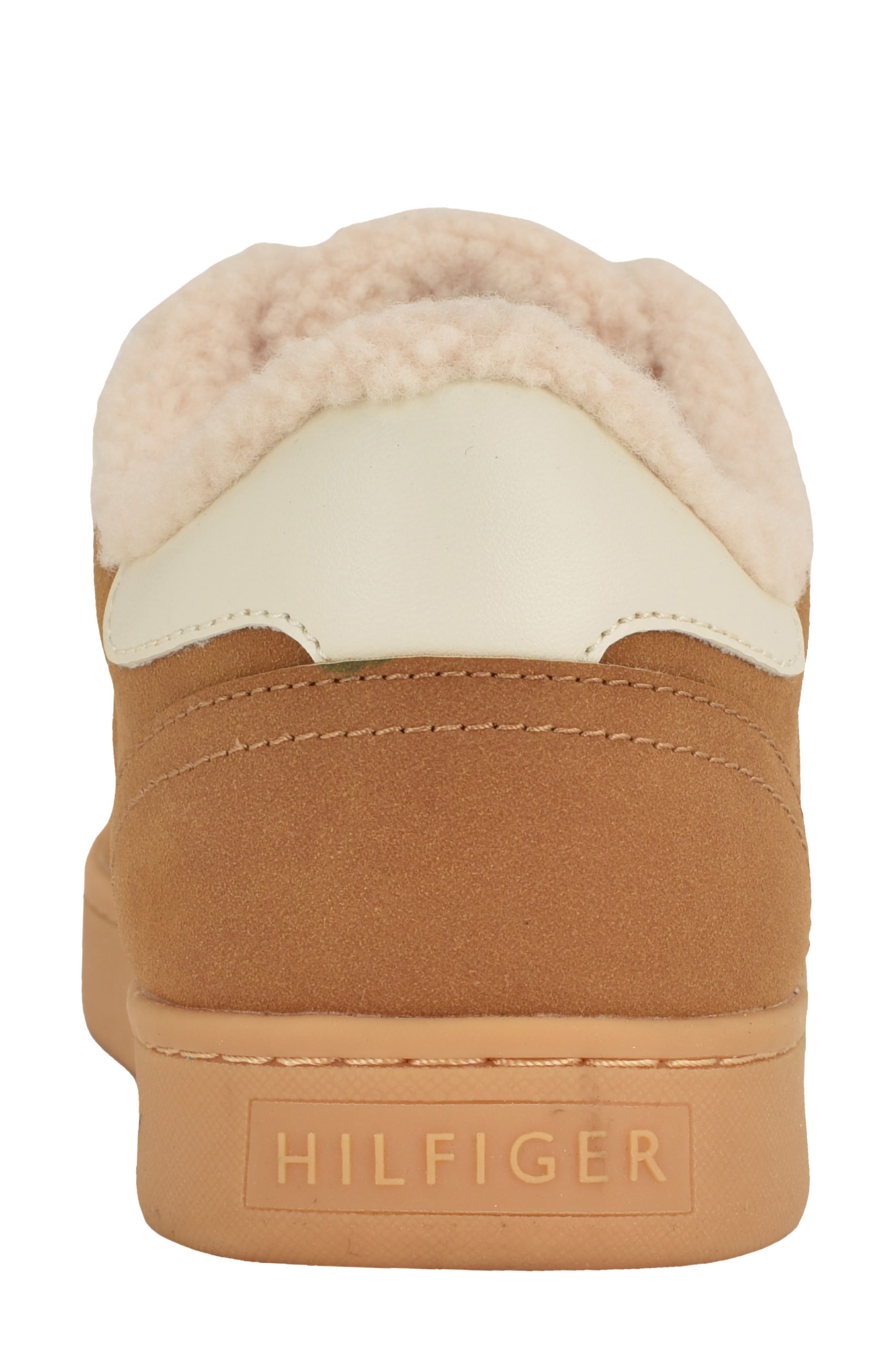 Rheign Faux Fur Lined Low Top Sneaker, Alternate, color, DARK NATURAL