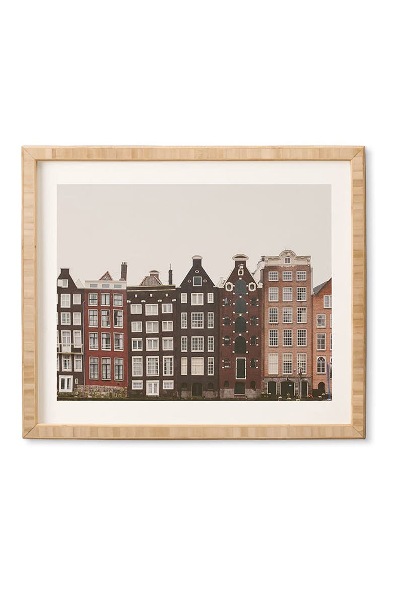 Amsterdam Framed Art Print, Main, color, BROWN