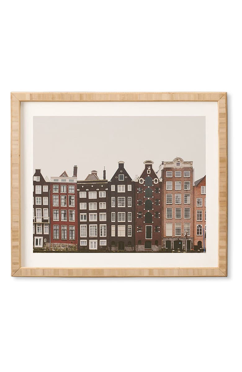 Deny Designs Amsterdam Framed Art Print, Main, color,